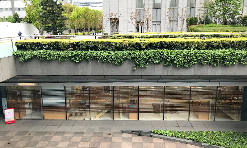 ビジネス街の真ん中に保育園