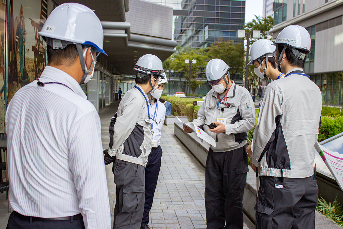 本部・各ブロックともに小規模の訓練に